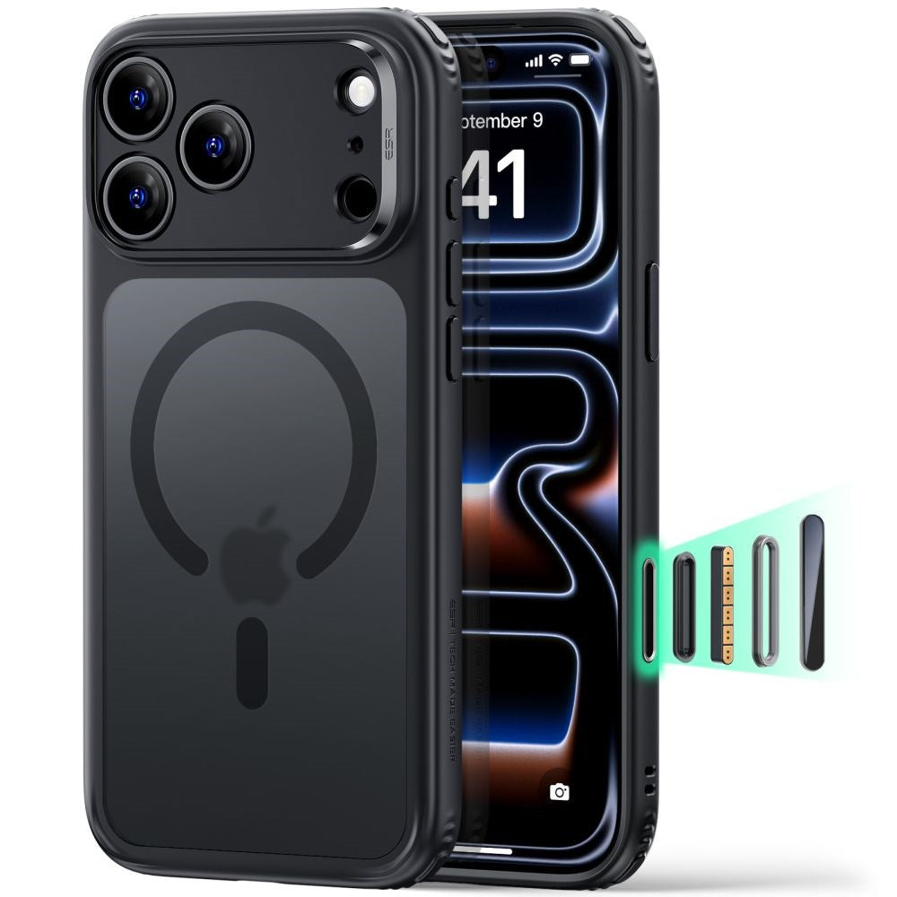 ESR iPhone 18 Pro Max / 17 Pro Max Classic Hybrid Cover - MagSafe Kompatibel - Sort