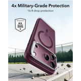 ESR iPhone 18 Pro / 17 Pro Classic Hybrid Kickstand Mobil Cover - MagSafe Kompatibel - Rød