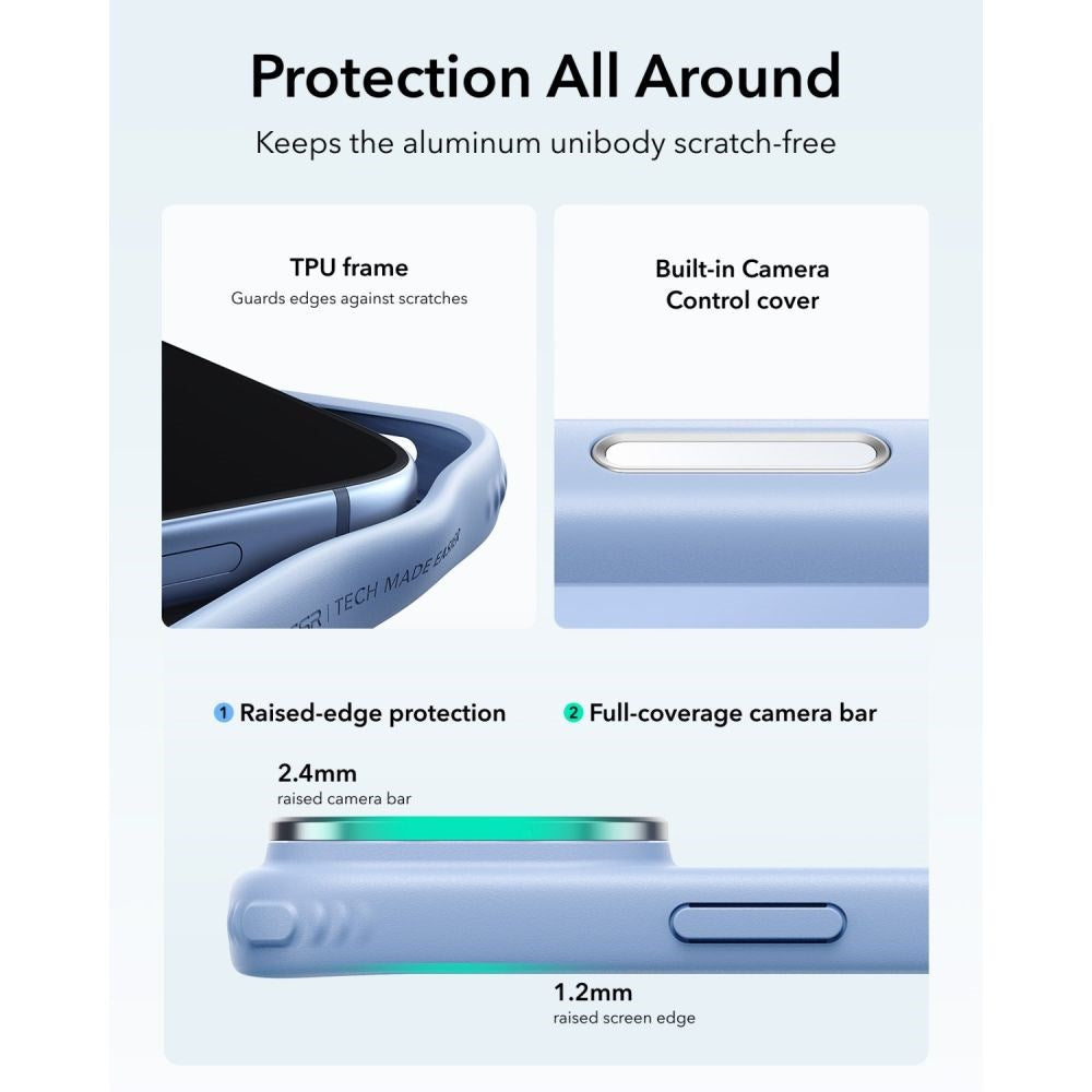 ESR iPhone 18 Pro / 17 Pro Classic Hybrid Kickstand Mobil Cover - MagSafe Kompatibel - Blå