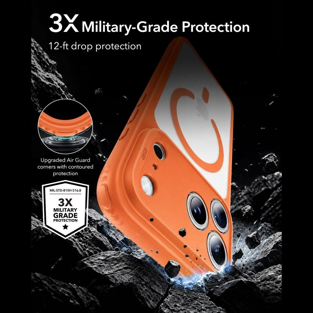 ESR iPhone 18 Pro / 17 Pro Classic Hybrid Cover - MagSafe Kompatibel - Orange