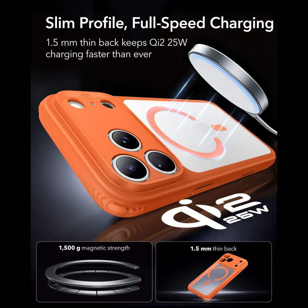 ESR iPhone 18 Pro Max / 17 Pro Max Classic Hybrid Cover - MagSafe Kompatibel - Orange