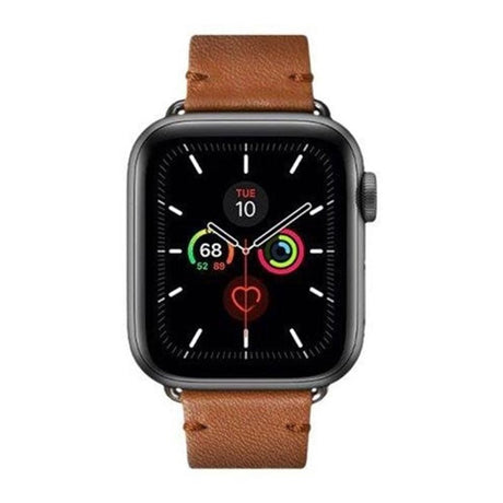 Apple Watch (38/40/SE/41/42mm) Native Union Classic Ægte Læder Rem - Brun