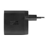 Native Union Fast GaN Charger - Vægoplader m. 2 x USB-C Power Delivery 65W - Sort