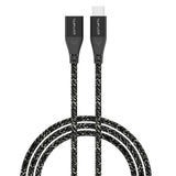 4smarts 60W Forlængerkabel - USB-C / 1.5m - Monokrom