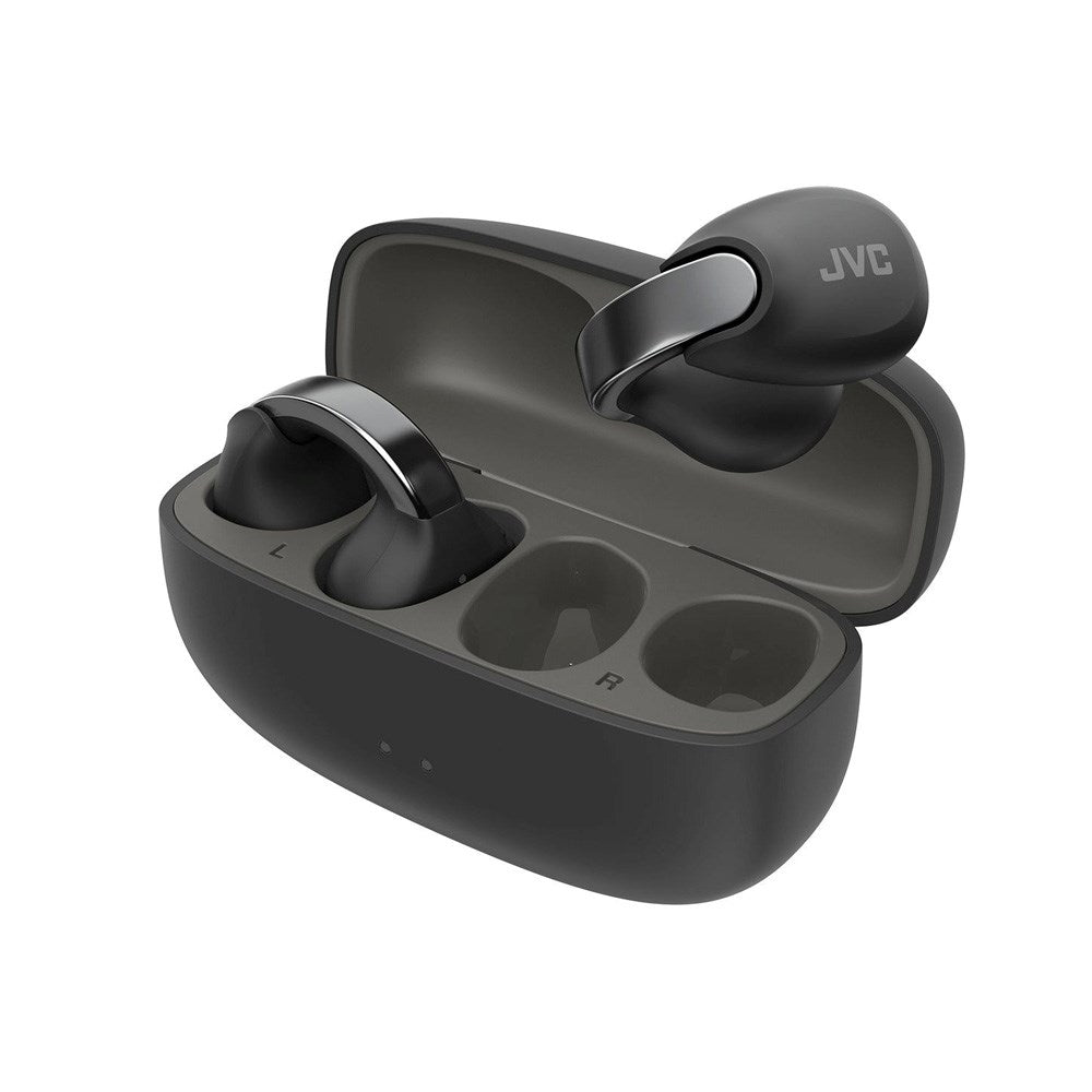 JVC Nearphones HA-NP1T True Wireless Cuff Headset - Open-Ear - Sort