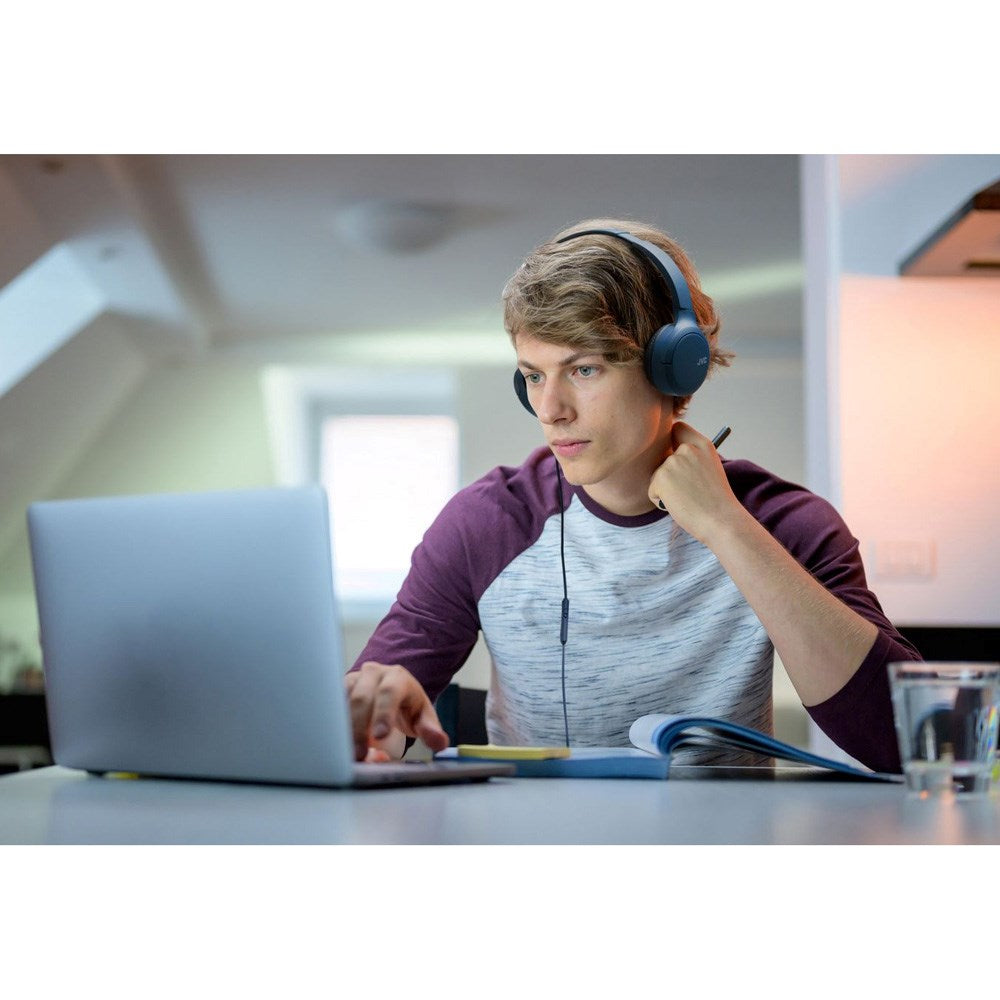 JVC HA-S33UC On-Ear Høretelefoner m. Ledning - Mørkeblå