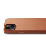 Mujjo iPhone 14 Leather Cover - MagSafe Kompatibel - Brun