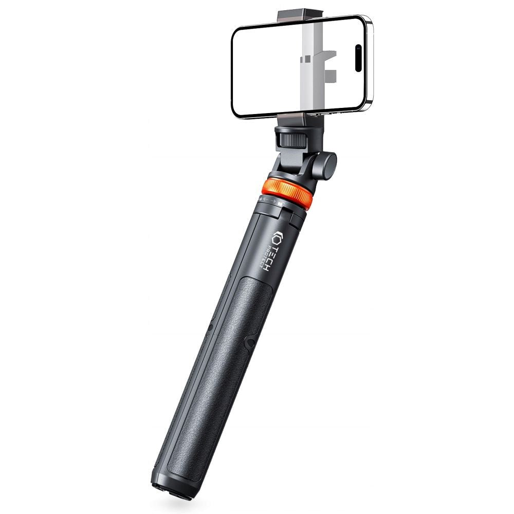 Tech-Protect L03S Kompakt Selfiestang m. Tripod & Bluetooth - Sort