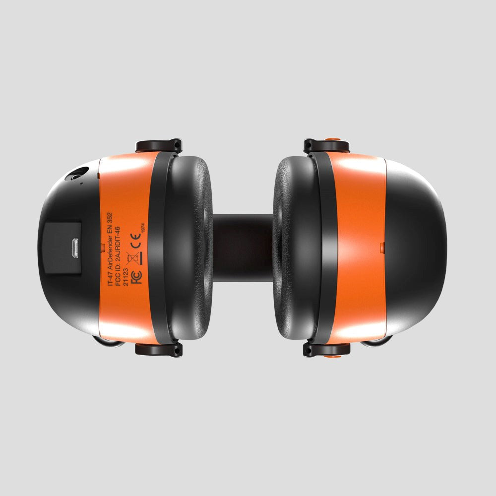 ISOtunes Air Defender EN352 Høreværn Bluetooth - Sort / Orange