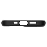 iPhone 13 Mini Spigen Ultra Hybrid Bagside Cover - Gennemsigtig / Sort