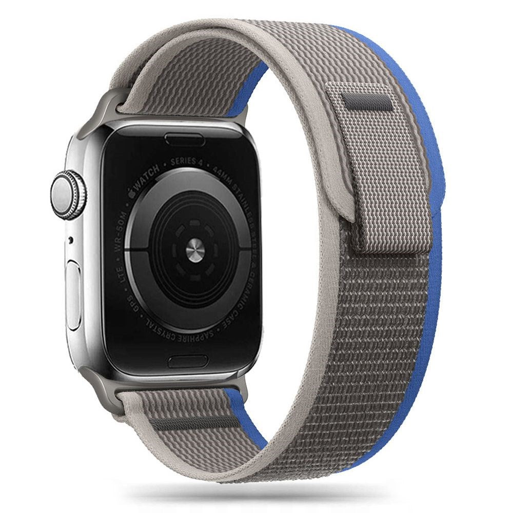 Nylon Pro Rem til Apple Watch (42/44/SE/45/46/49mm) Tech-Protect - Grå / Blå