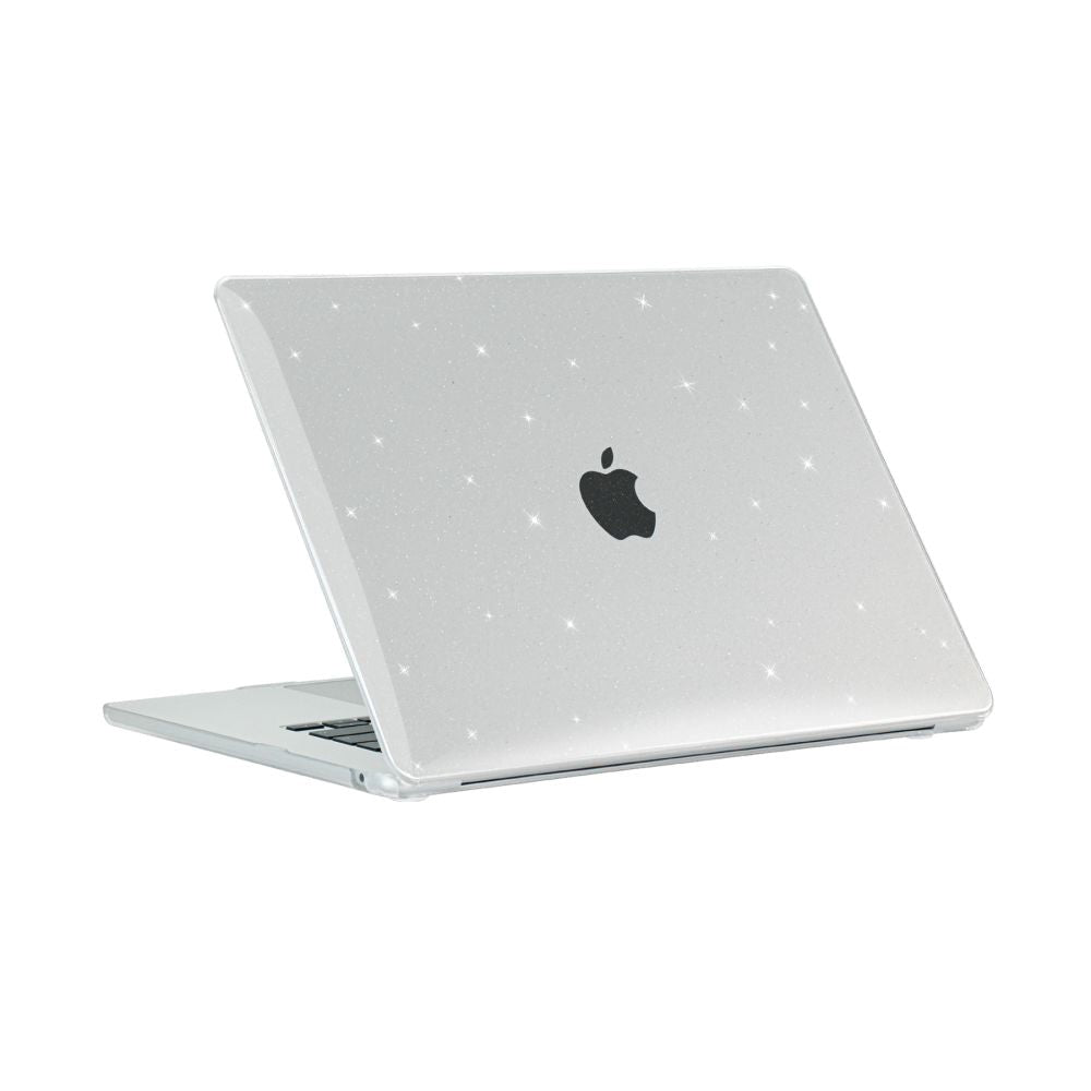 MacBook Air 15 M2/M3 (2023-2024) - Tech-Protect Smartshell Case - Glitter Clear