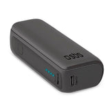 SBS NanoTube Powerbank 10W m. USB-A & USB-C - 5.000 mAh - Sort (DEMO)