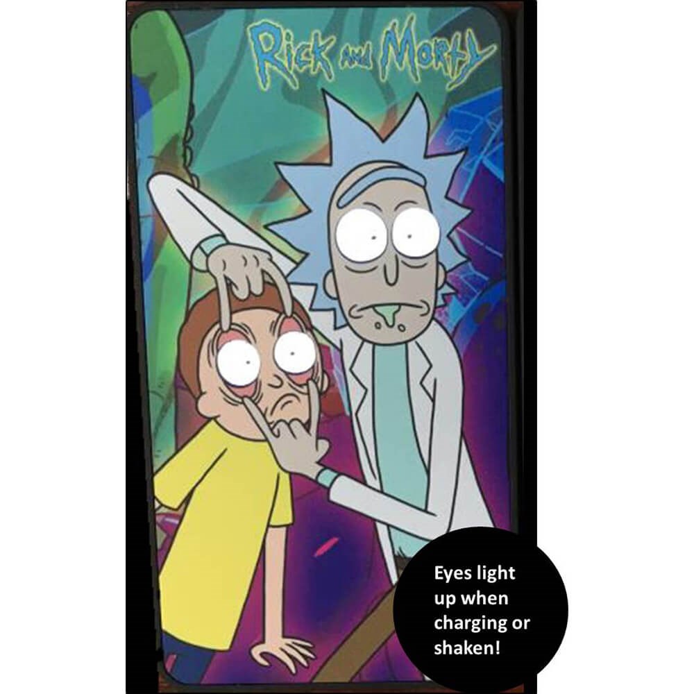 Rick & Morty 4.000 mAh - PowerBank m. LED Lys