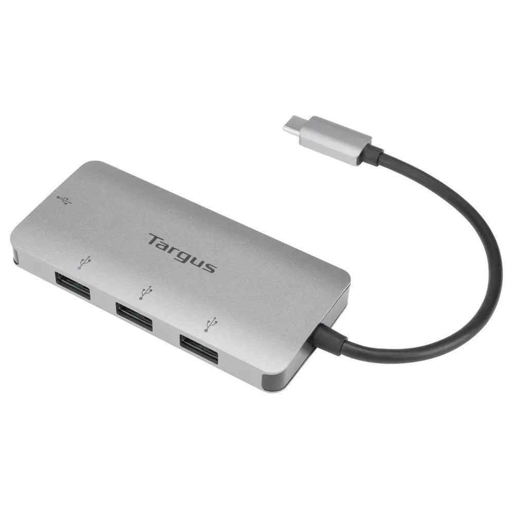 Targus - USB-C Hub - 4x USB-A - Sølv