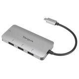 Targus - USB-C Hub - 4x USB-A - Sølv