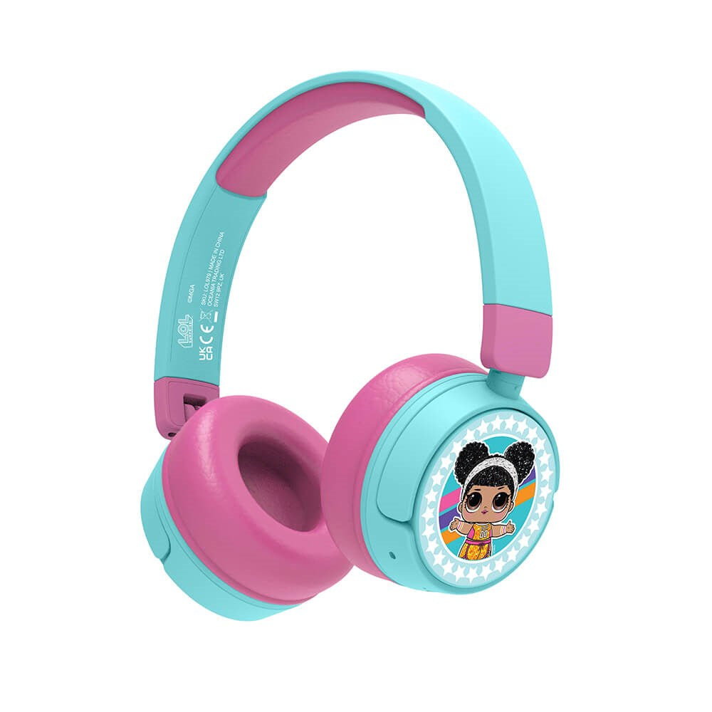 Trådløst Børne On-Ear Headset Max. 95dB - 3-7 År - L.O.L. Surprise - Lyserød / Turkis