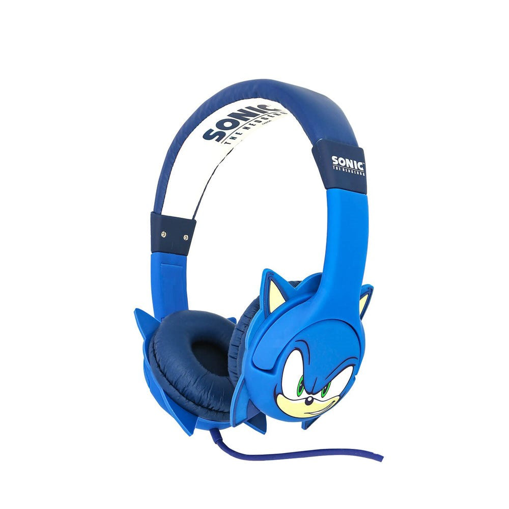 SONIC the Hedgehog OTL On-Ear Børne Headset m. 3D Ører - Max. 85dB - Blå