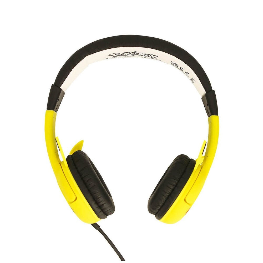 Pikachu OTL On-Ear Børne Headset m. 3D Ører - Max. 85dB - Gul