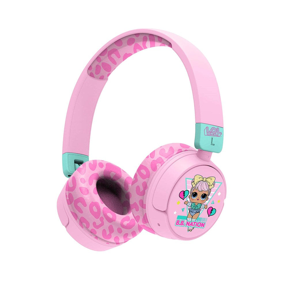 OTL L.O.L. Surprise On-Ear Bluetooth Headset til Børn - Lyserød / Blå