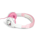 Hello Kitty OTL On-Ear Børne Headset m. 3D Ører - Max. 85dB - Hvid / Lyserød