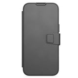 iPhone 16 Plus Tech21 Evo Lite Wallet Læder Cover m. Pung - Sort