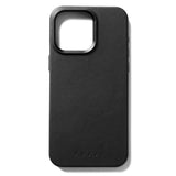 Mujjo iPhone 15 Pro Max Leather Cover - MagSafe Kompatibel - Sort