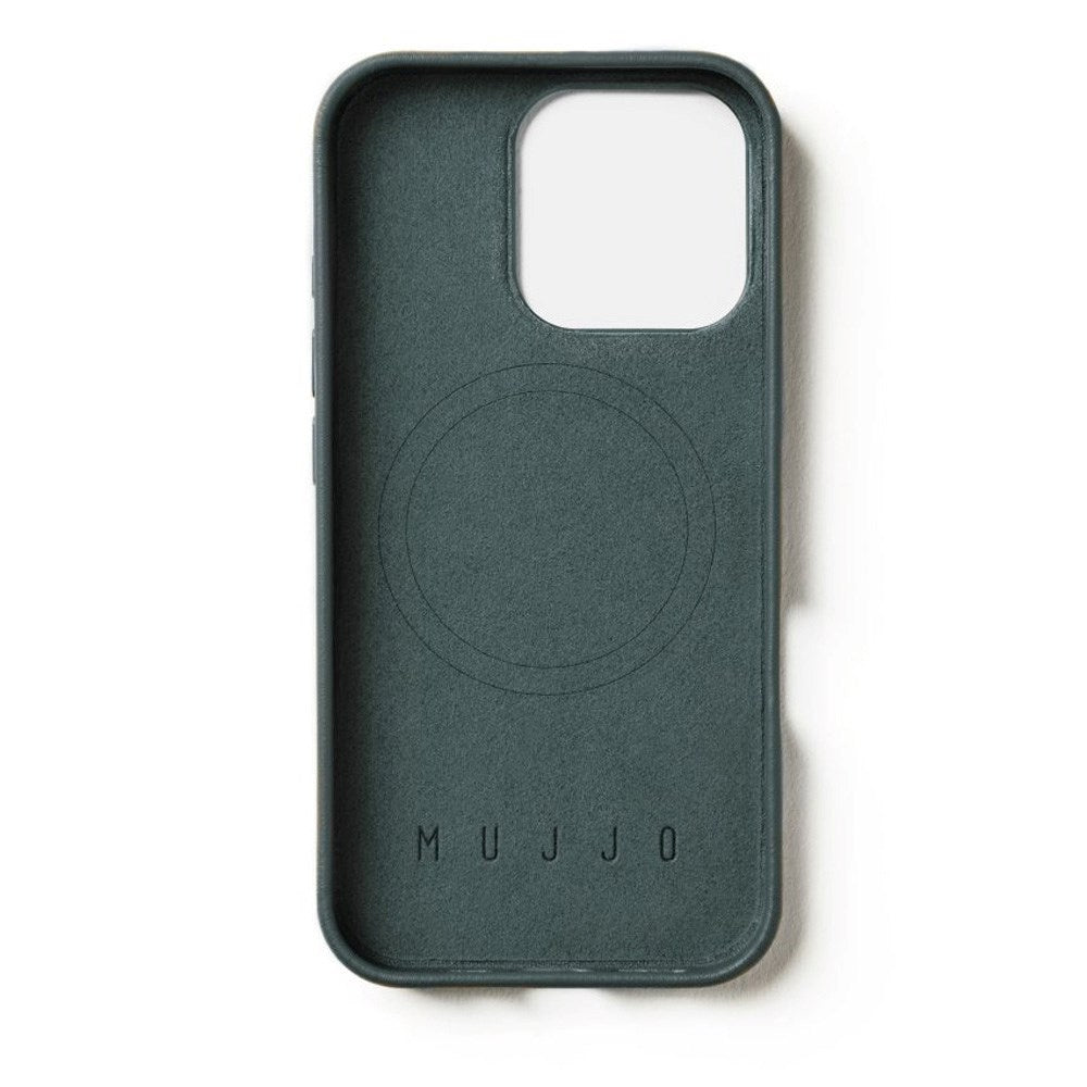 Mujjo iPhone 16 Pro Leather Cover - MagSafe Kompatibel - Grøn