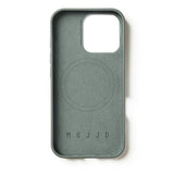 Mujjo iPhone 16 Pro Leather Cover - MagSafe Kompatibel - Grågrøn