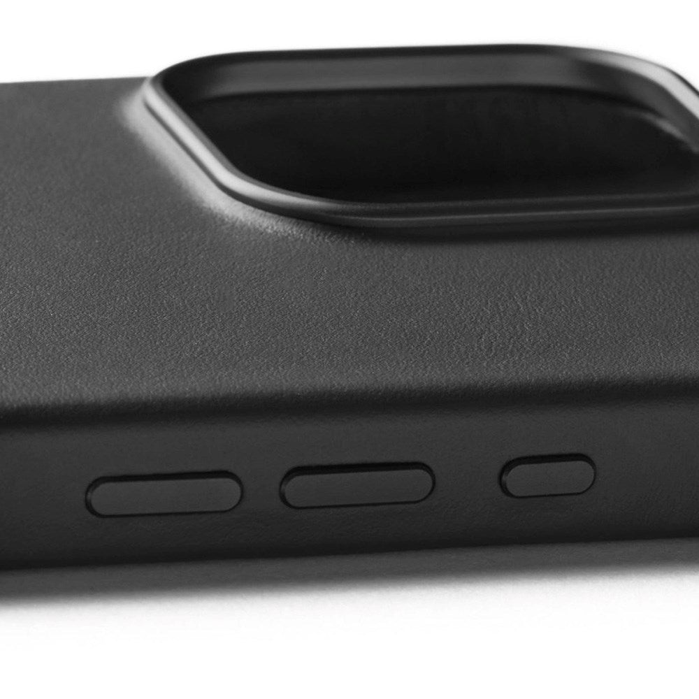 Mujjo iPhone 16 Pro Max Leather Cover - MagSafe Kompatibel - Sort - (DEMO)