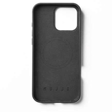 Mujjo iPhone 16 Pro Max Leather Cover - MagSafe Kompatibel - Sort