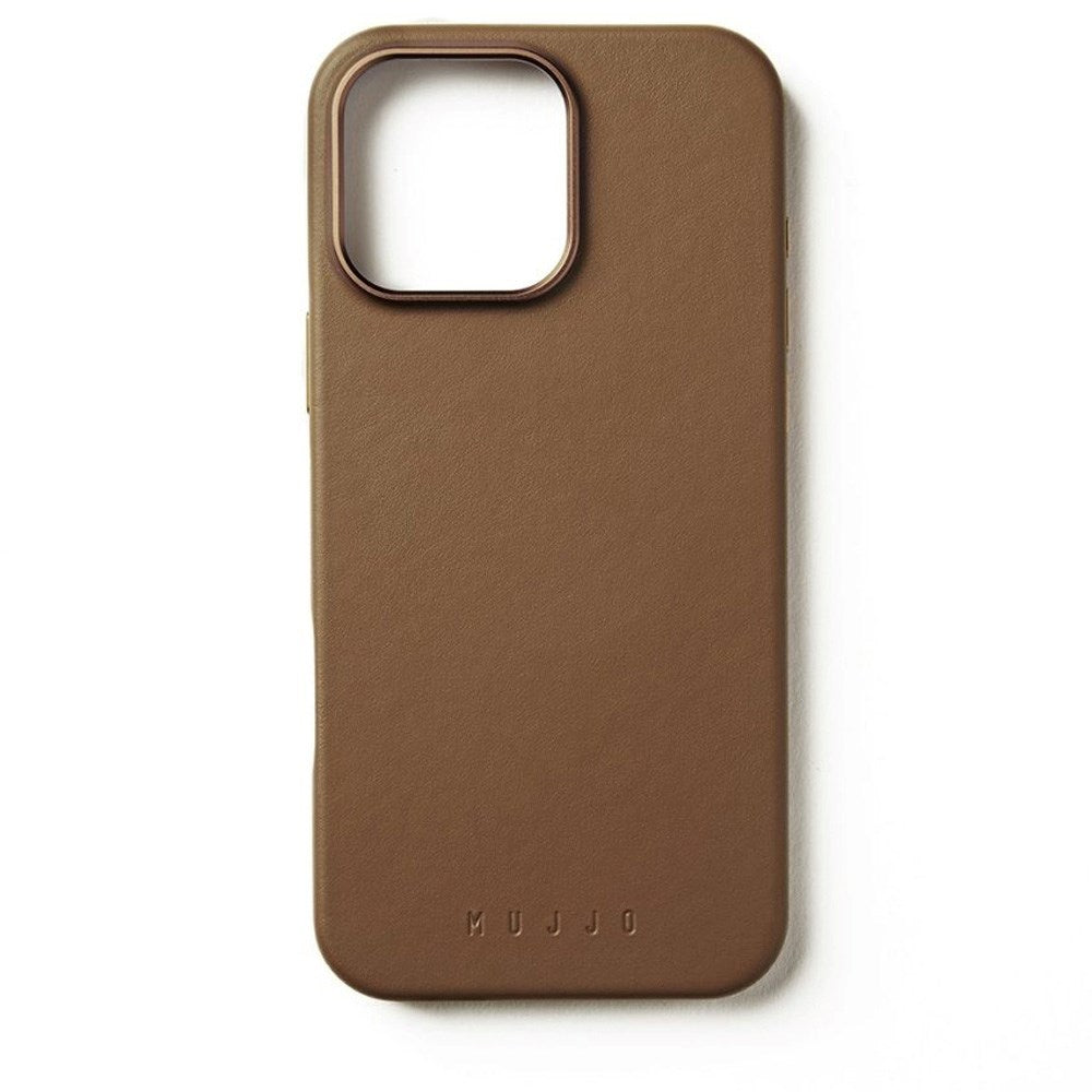 Mujjo iPhone 16 Pro Max Leather Cover - MagSafe Kompatibel - Tan