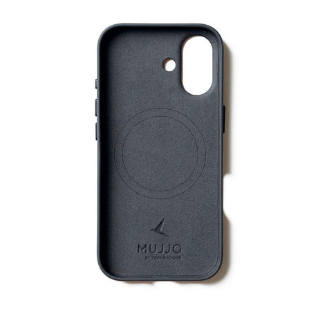 iPhone 17 Mujjo Leather Cover - MagSafe Kompatibel - Basalt