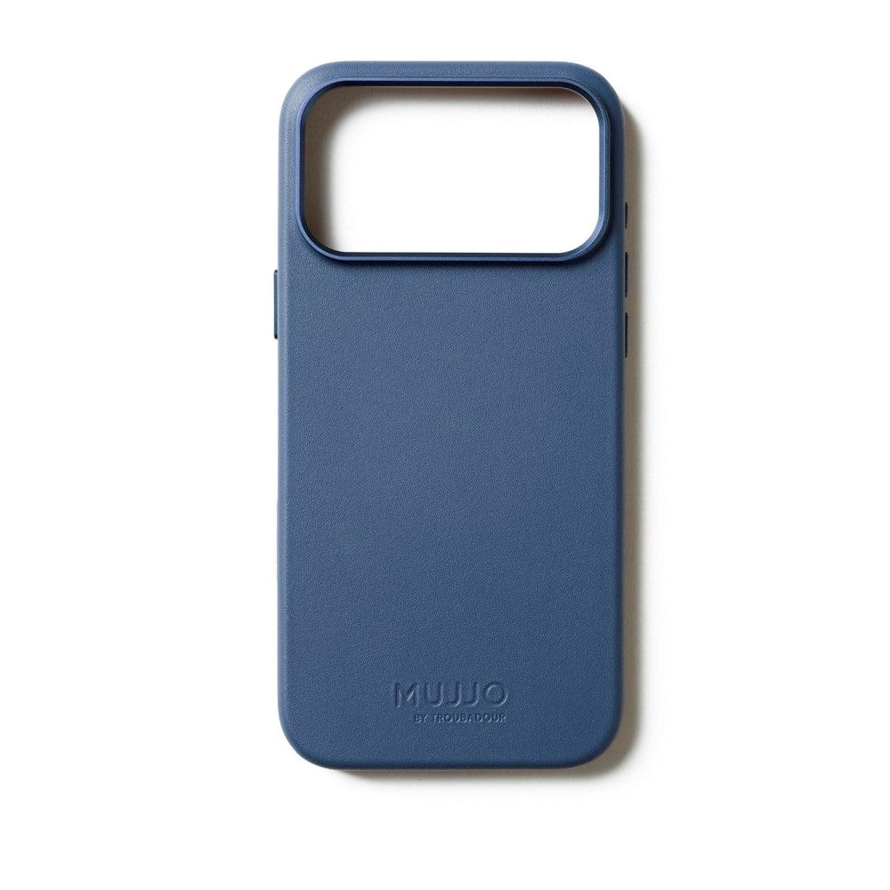 iPhone 17 Pro Max Mujjo Leather Cover - MagSafe Kompatibel - Monaco Blue