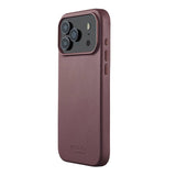 iPhone 17 Pro Mujjo Leather Cover - MagSafe Kompatibel - Bronze Red
