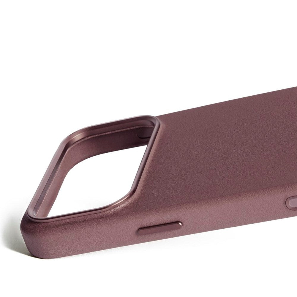 iPhone 17 Pro Max Mujjo Leather Cover - MagSafe Kompatibel - Bronze Red