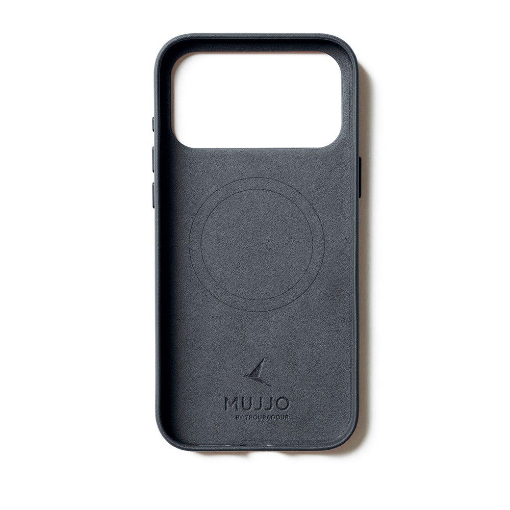 iPhone 17 Pro Max Mujjo Leather Cover - MagSafe Kompatibel - Basalt