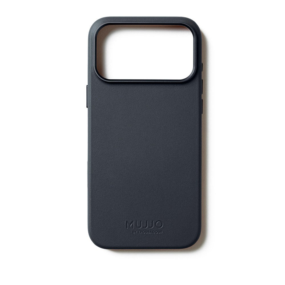 iPhone 17 Pro Mujjo Leather Cover - MagSafe Kompatibel - Basalt