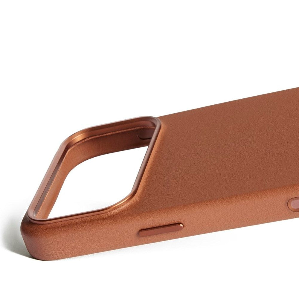 iPhone 17 Pro Mujjo Leather Cover - MagSafe Kompatibel - Tan