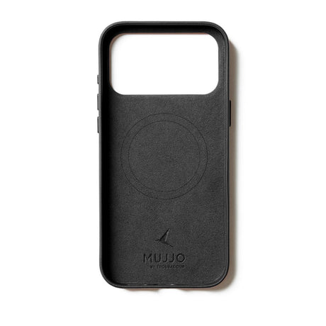 iPhone 17 Pro Max Mujjo Wallet Leather Cover - MagSafe Kompatibel - Black