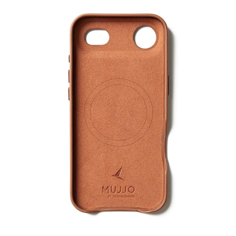 iPhone Air Mujjo Leather Cover - MagSafe Kompatibel - Tan