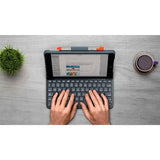 Logitech iPad 10.2" (2021 / 2020 / 2019) Slim Folio Keyboard (Dansk Keyboard m. Cover) - Graphite