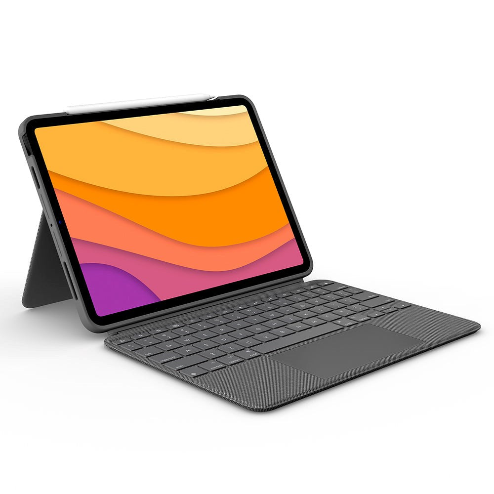 Logitech iPad Air (2022 / 2020) Combo Touch Keyboard (Dansk Tastatur m. Cover) - Grå