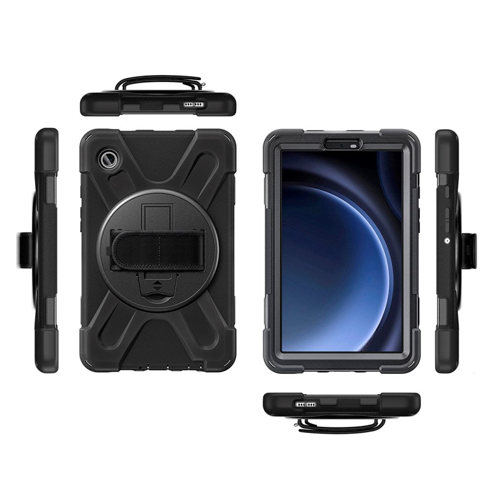 4smarts Rugged Tablet Case GRIP for Samsung Galaxy Tab A9 - Sort