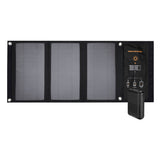 4smarts VoltSolar Powerbank 10.000mAh m. Solcelle - 2 x USB-A - Sort