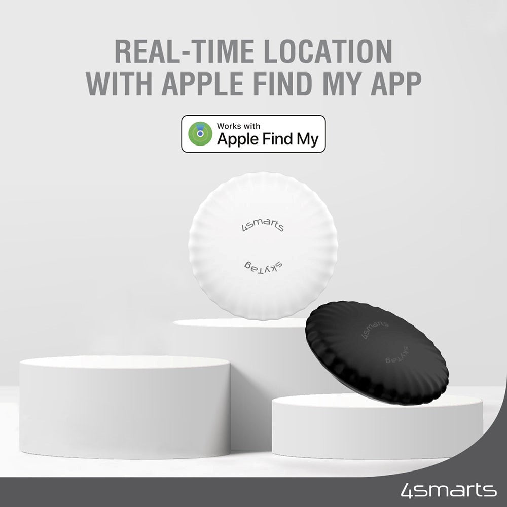 4Smarts Location Finder SkyTag 2 Pak - Sort / Hvid