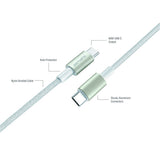 4smarts USB-C til USB-C 60W PremiumCord - 3x USB-C til USB-C Kabel m. USB-C Adapter & Forlænger - Hvid