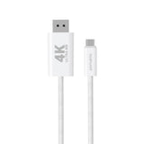 4smarts 2m USB-C til DisplayPort Kabel - Hvid