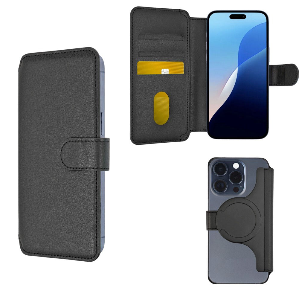 4smarts Universal Flip Cover L - 6.1" / 15.5cm - MagSafe Kompatibel - Sort