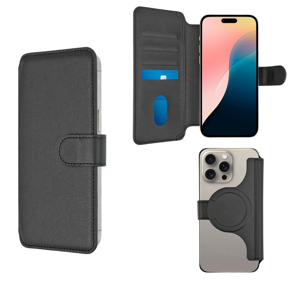 4smarts Universal Flip Cover XL - 6.7" / 17cm - MagSafe Kompatibel - Sort